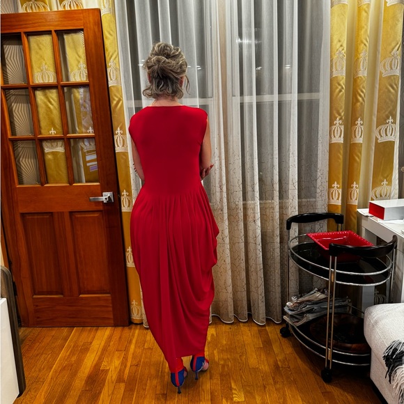 Norma Kamali jersey soft pleats gown L - Picture 9 of 13